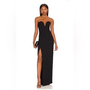 Amanda Uprichard Cherri Dress black, size medium